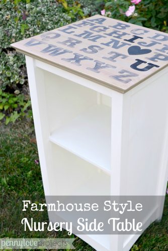 Farmhouse Style Nursery Nightstand