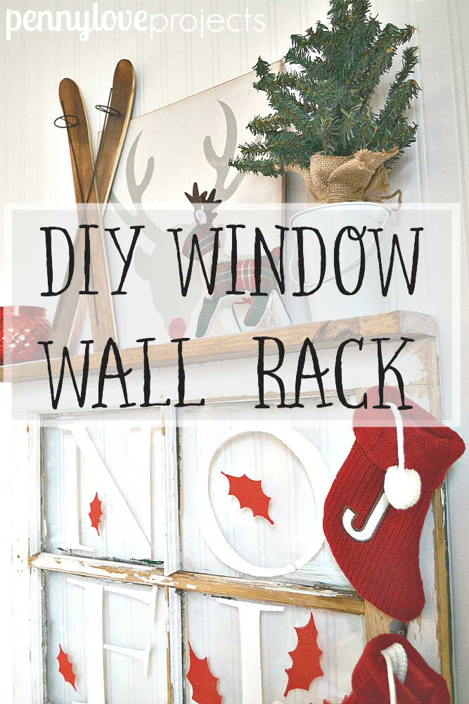 DIY Window Wall Rack from pennyloveprojects.com