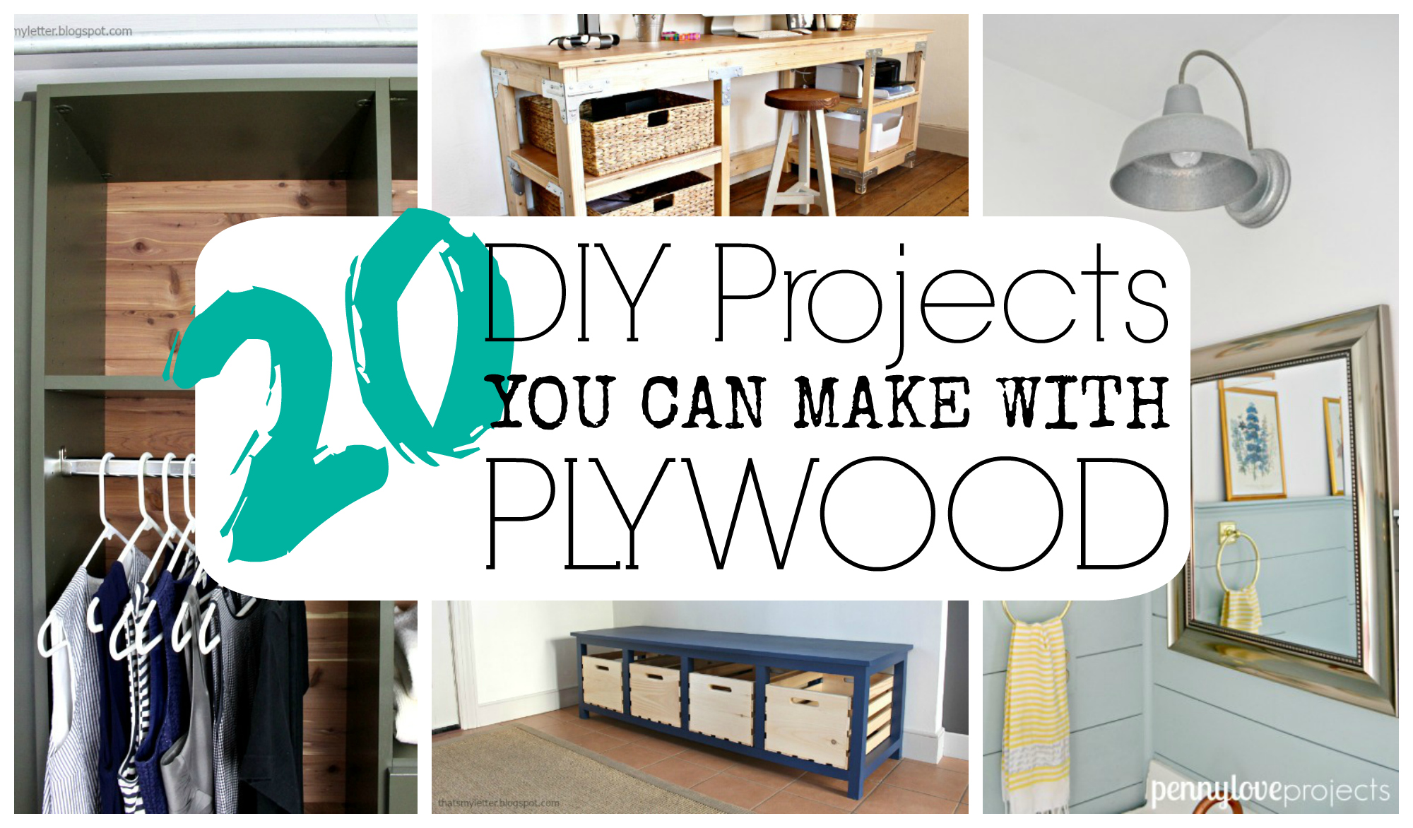 Plywood Projects. 20 easy and inexpensive projects you can make using plywood.| theweatheredfox.com/plywood-projects