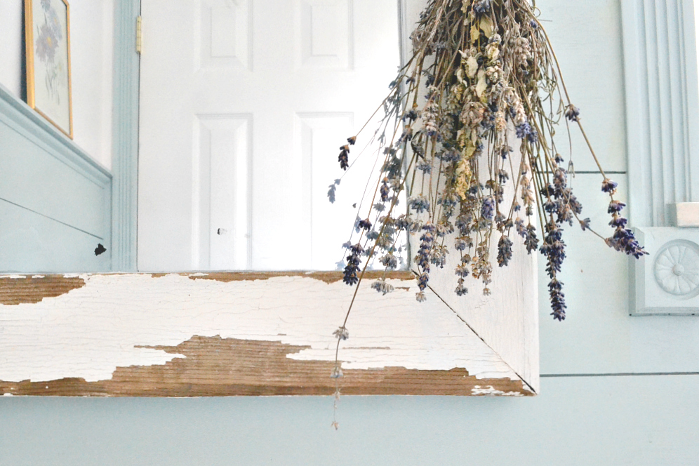 Famhouse Powder Room. Turn a salvaged window into a farmhouse mirror in just a few easy steps! Find it on theweatheredfox.com