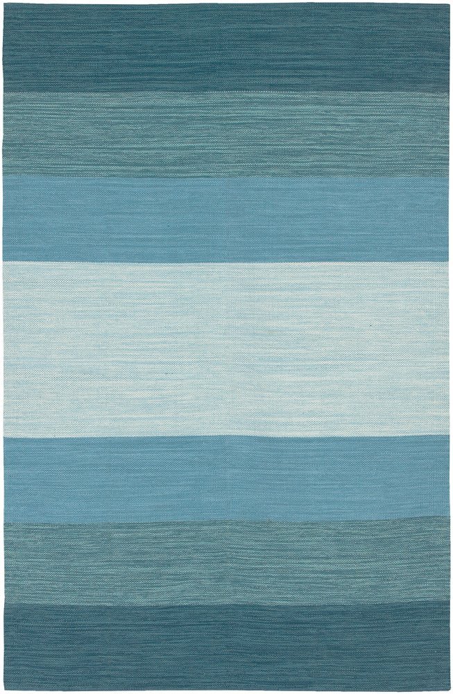 aqua striped rug