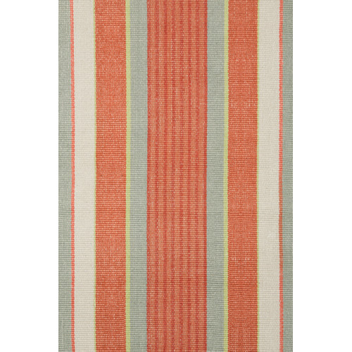 orange striped rug