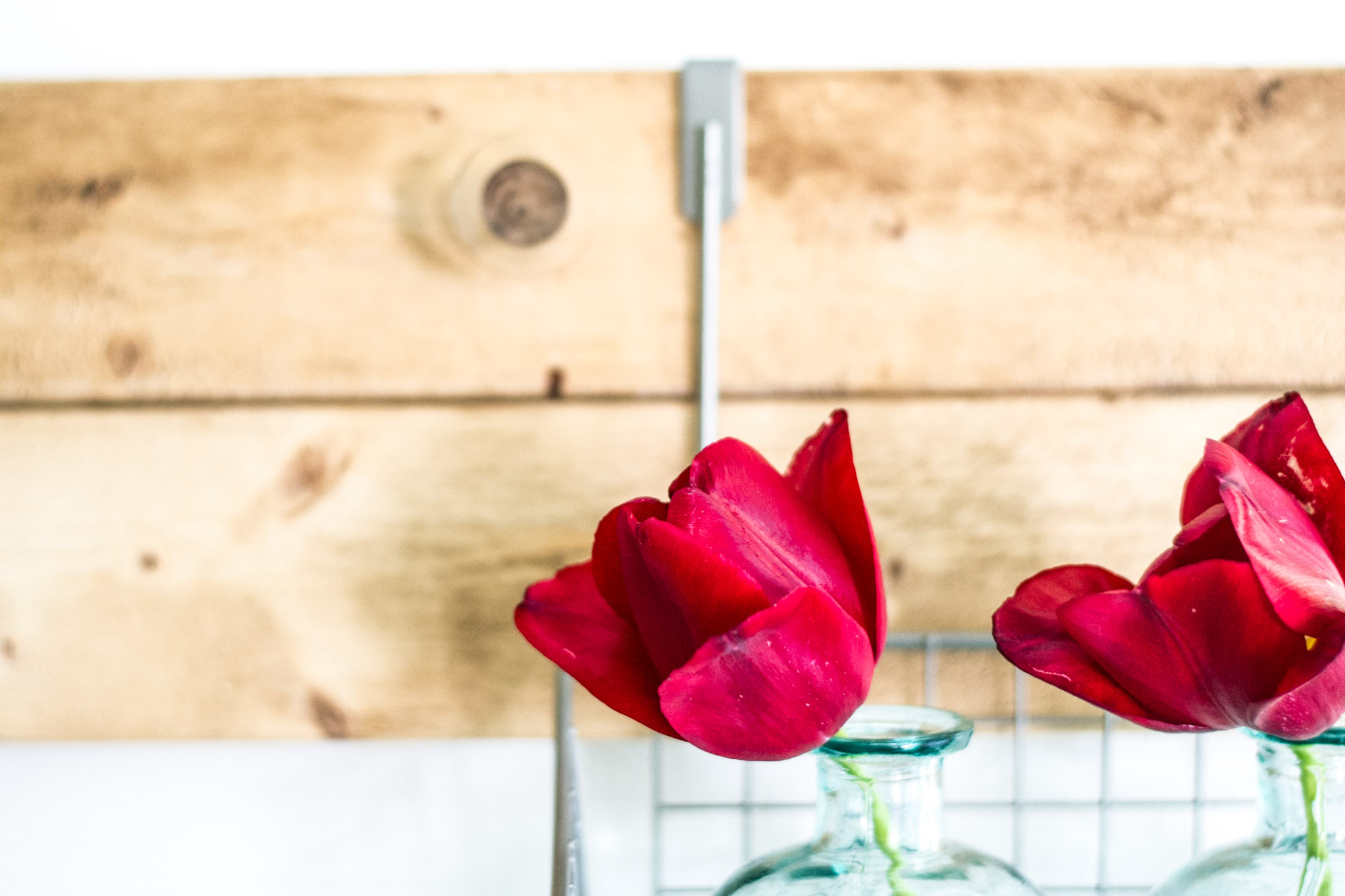 Add more storage in a small bedroom by making an easy DIY wall rack