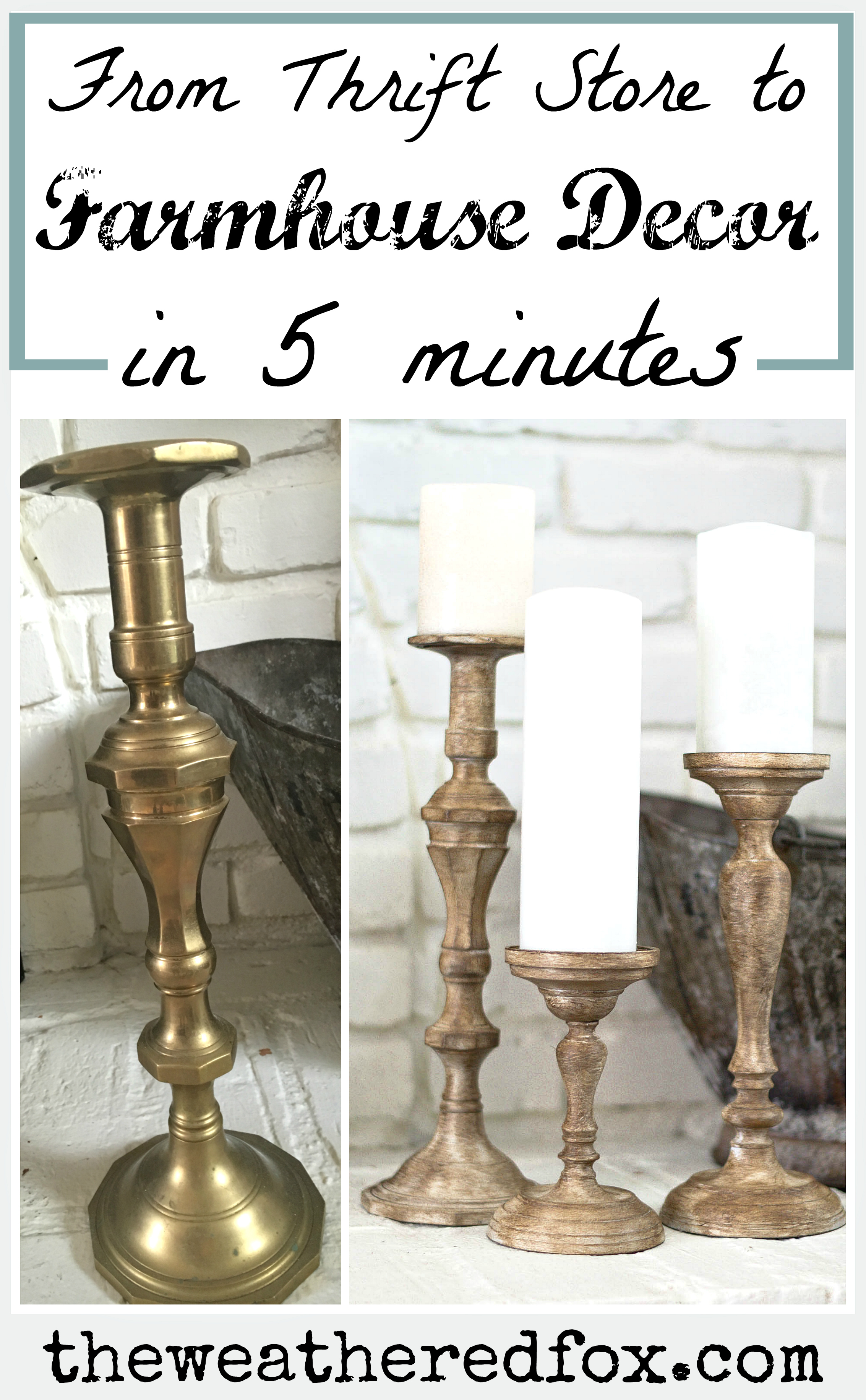 A 5 Minute DIY Candle Holder Makeover That Will Actually Save You