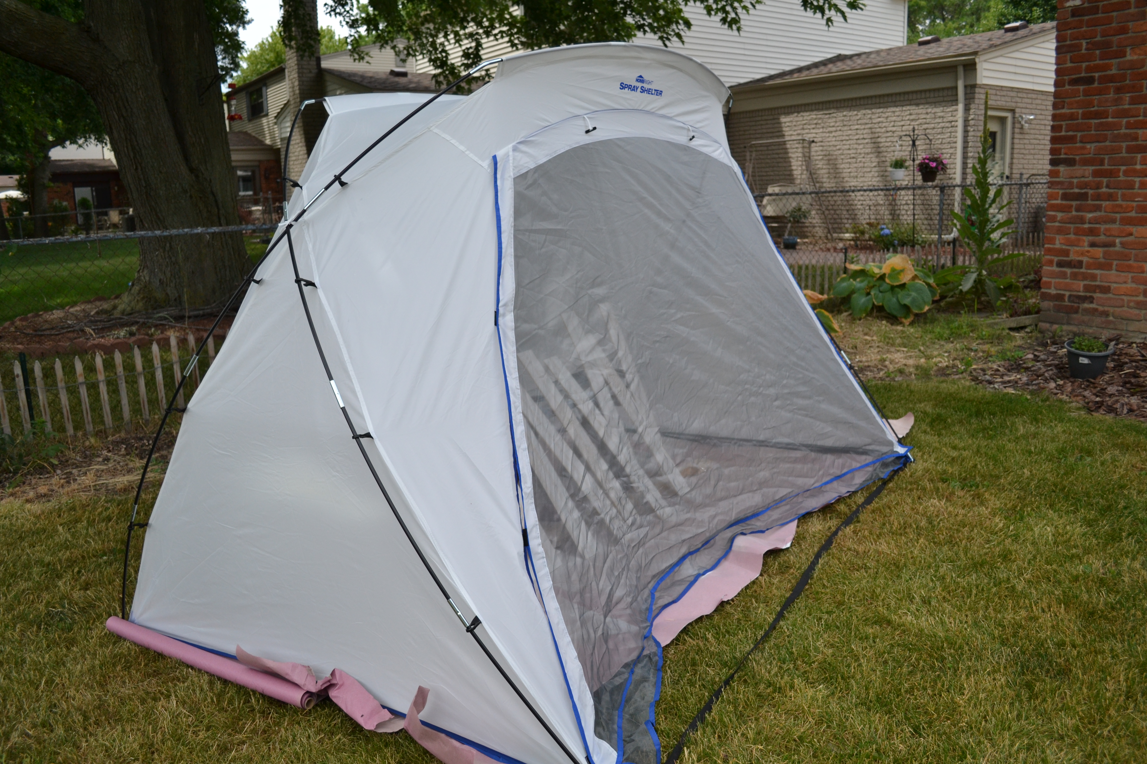 How I used the HomeRight Spray Shelter to makeover my laundry room in 3 days