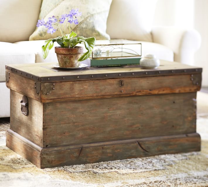 wood-trunk-coffee-table - The Weathered Fox