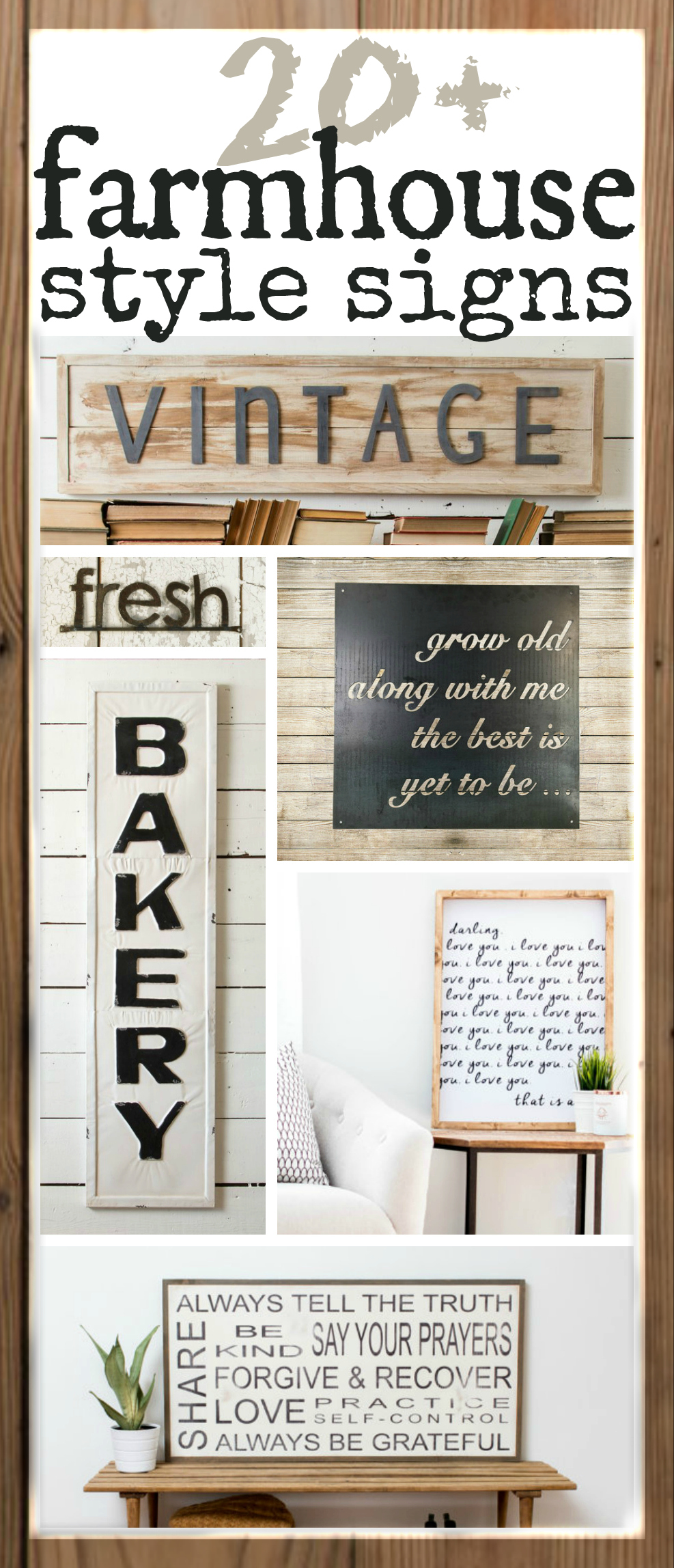 The Best Farmhouse Style signs you can buy online