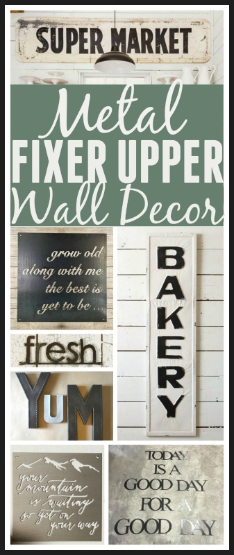 Fixer Upper Metal Signs. Get the fixer upper look with Joanna's favorite metal signs