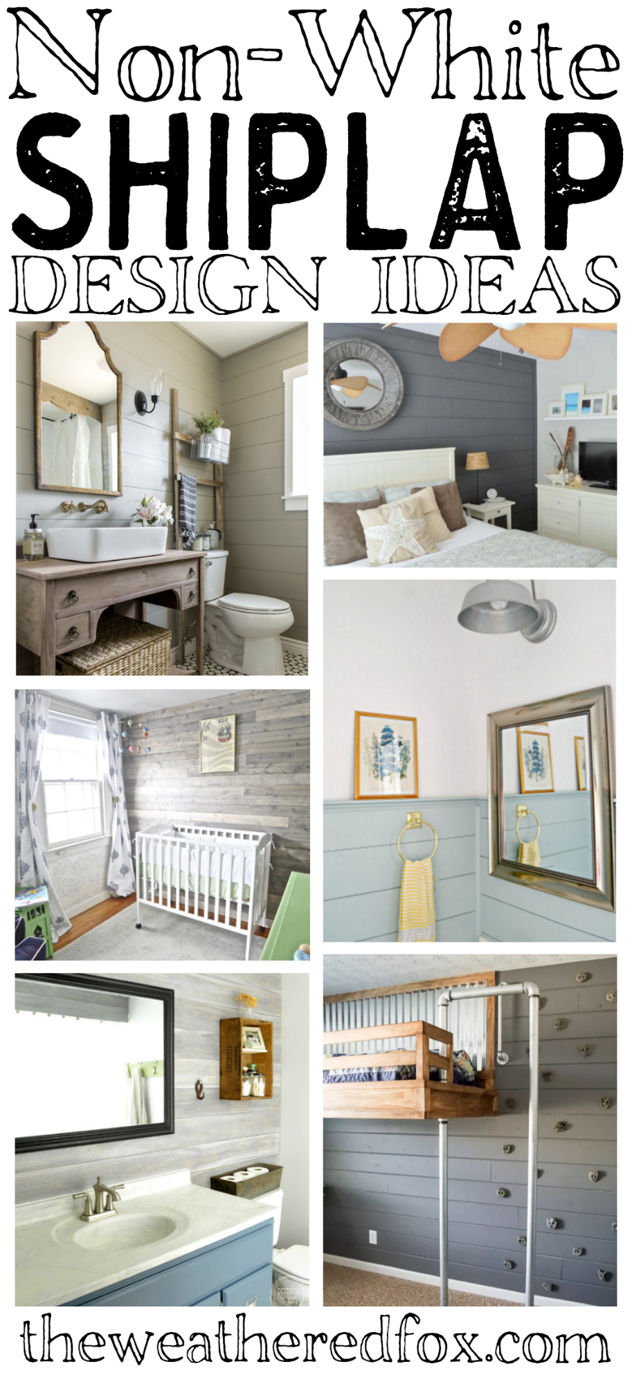 Amazing Non-White Shiplap Ideas for those who need a little color on their walls