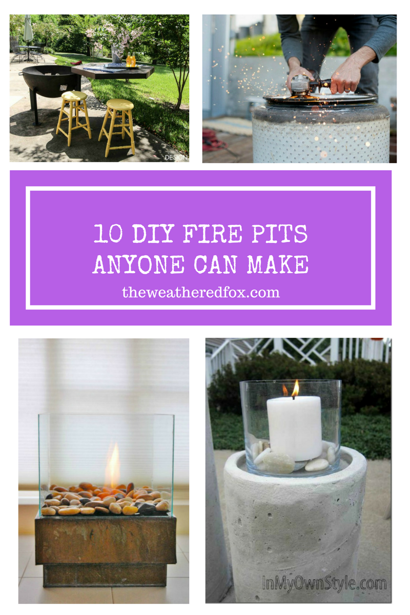 DIY Fire Pit Ideas Anyone Can Make. Get your backyard ready for summer with these easy fire pit ideas.