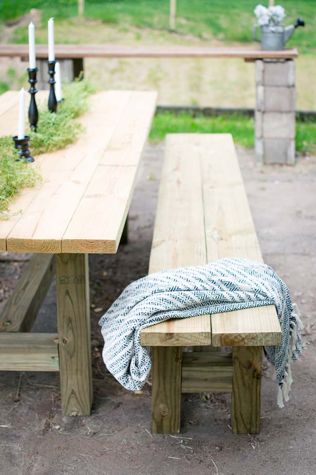 DIY Outdoor Bench