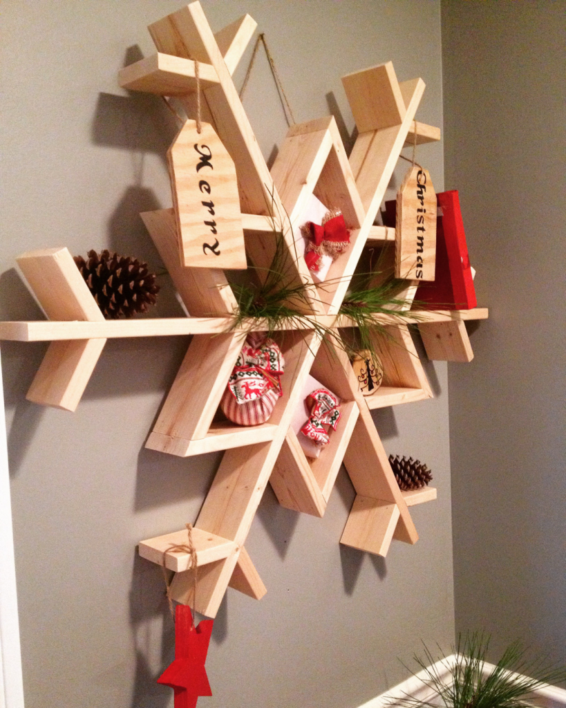 Snowflake Shelf by Woodshop Diaries