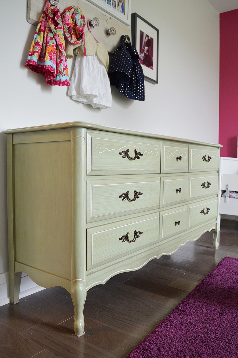 French provincial dresser makeover