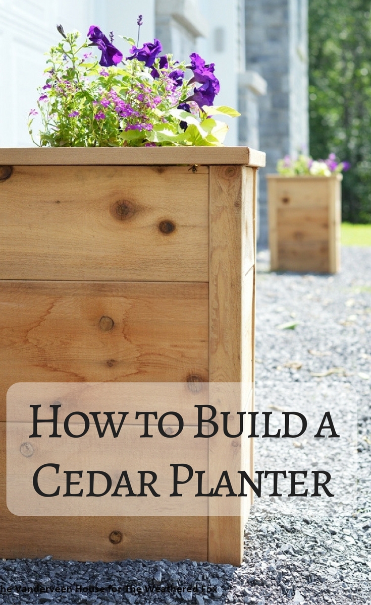 How to build a cedar planter using rough cut lumber, and instantly increase your curb appeal