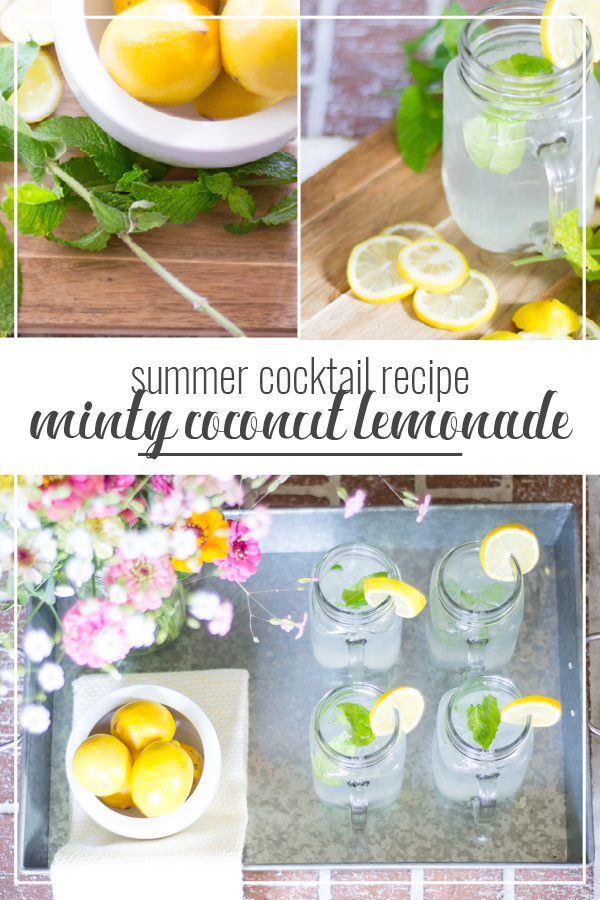 minty coconut lemonade