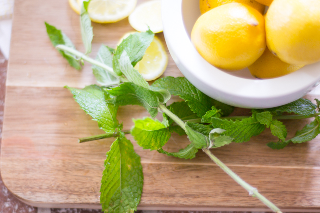 minty coconut lemonade