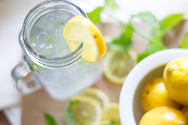 minty coconut lemonade