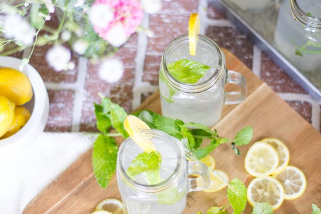 minty coconut lemonade