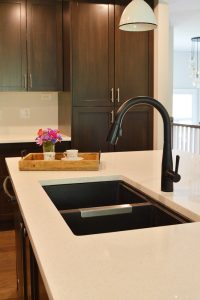 Delta essa matte black farmhouse kitchen faucet