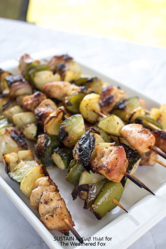 Grilled Chicken Shish Kabob with Creamy Dill Dip The Weathered Fox