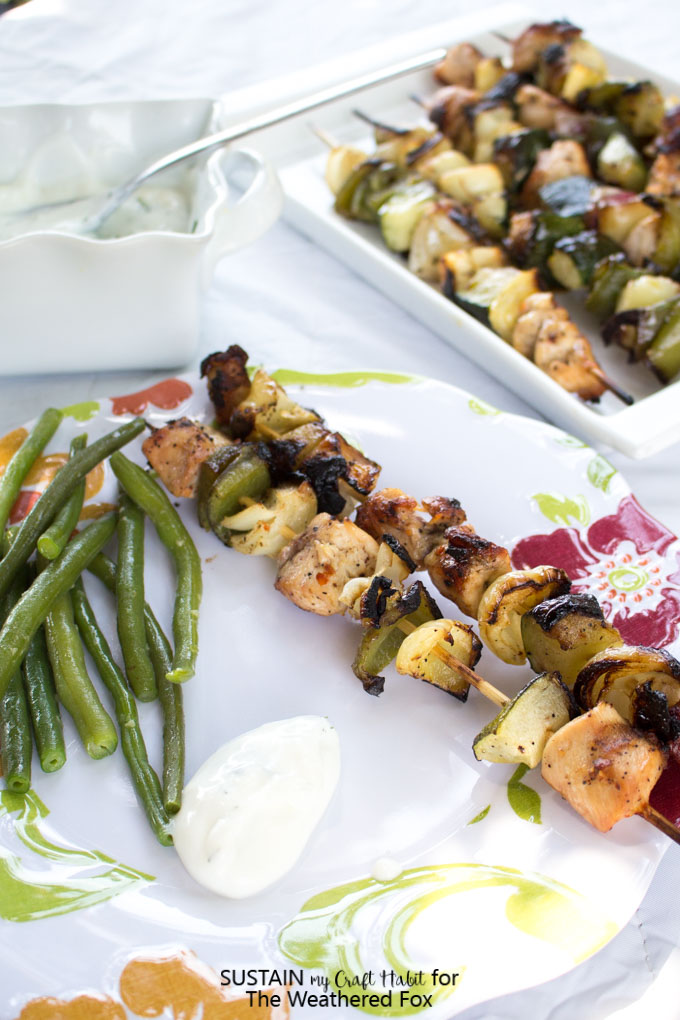 Easy grilled chicken shish kabobs0158 The Weathered Fox