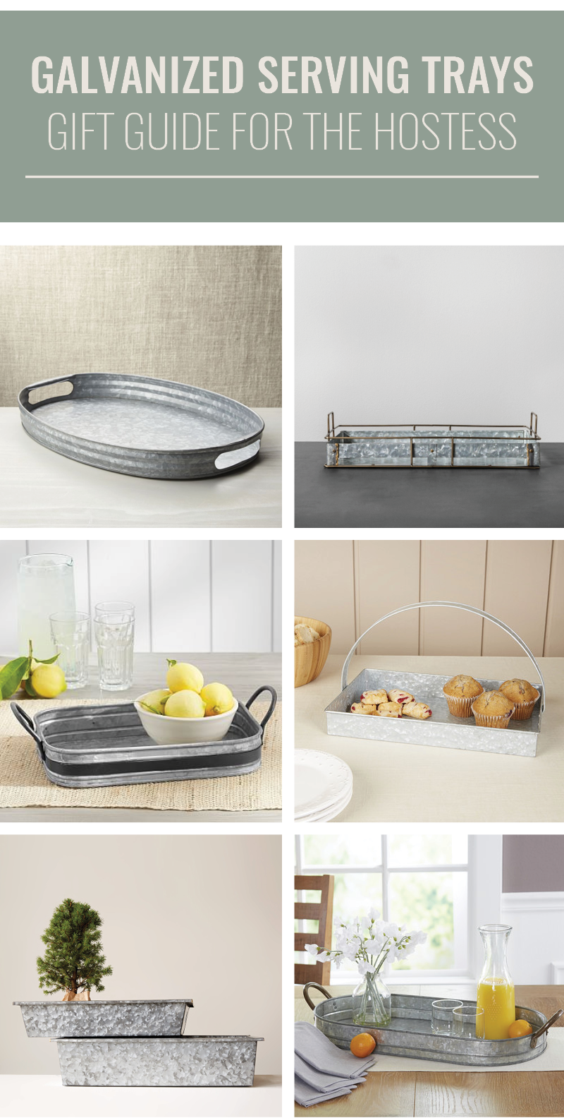 galvanized tray gift guide