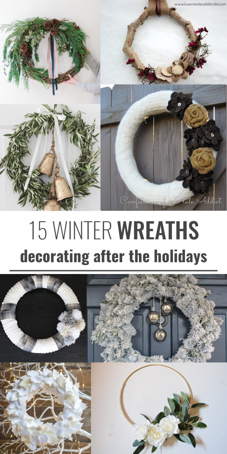 15 Winter Wreath Ideas to Decorate Your Home The Weathered Fox