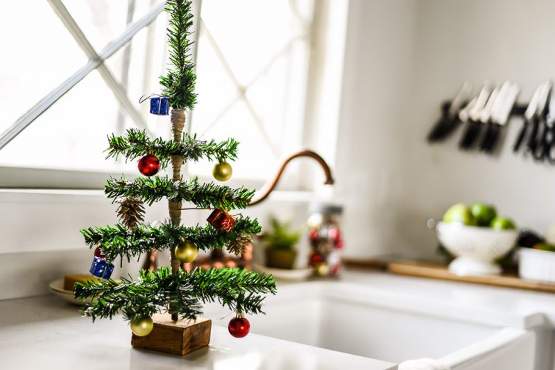 DIY Mini Tabletop Christmas Tree -1 - The Weathered Fox