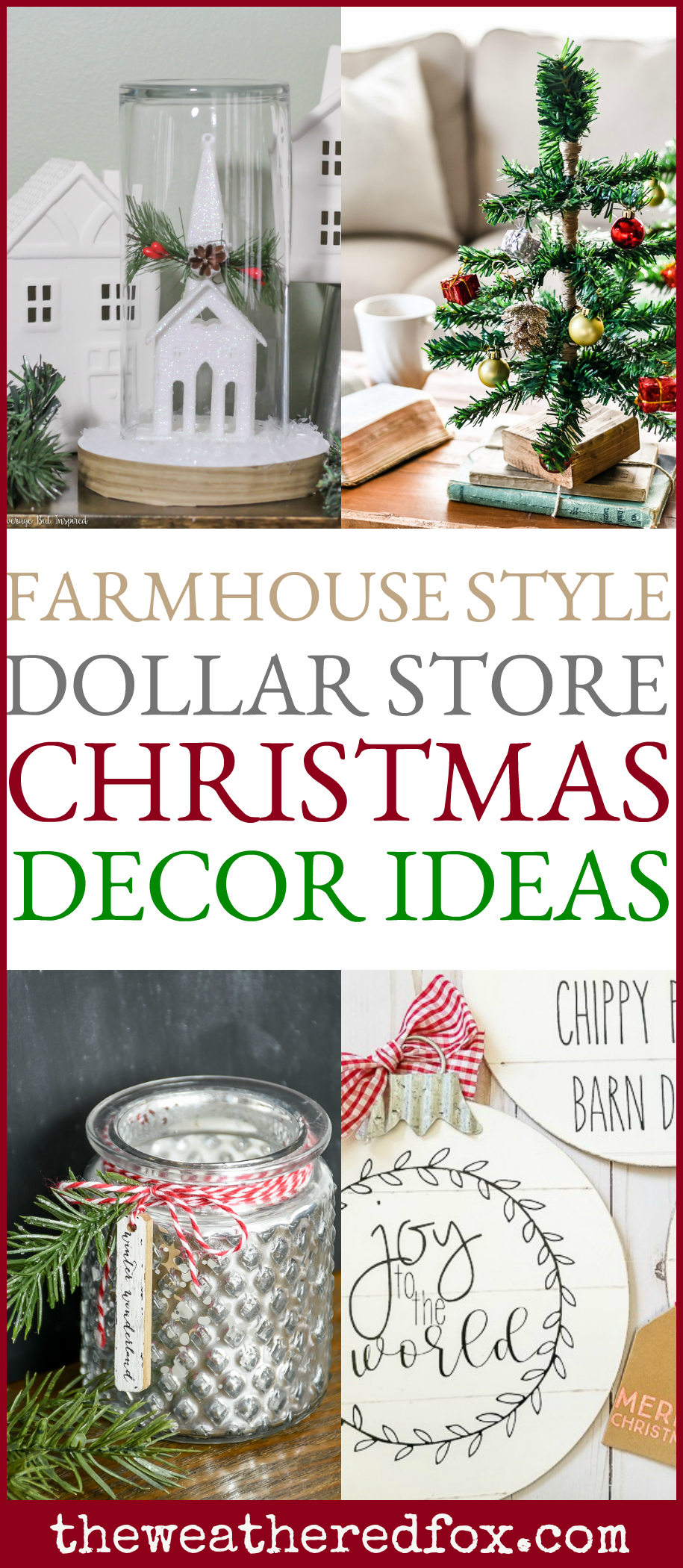 Dollar Store Christmas Decor Ideas - The Weathered Fox