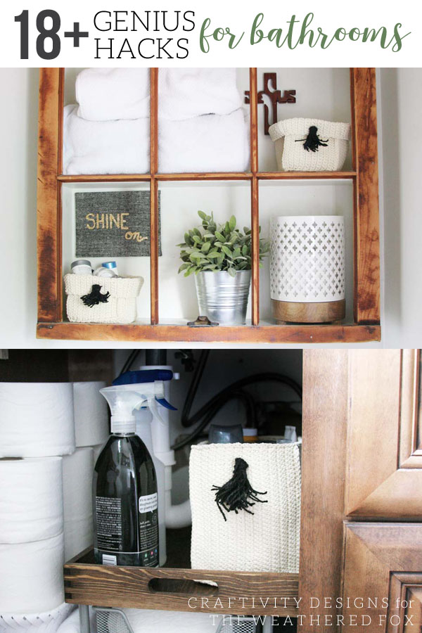 Tiny Home and RV Bathroom Organization - Tidbits