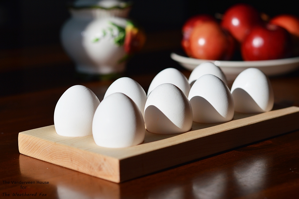 How to make a farmhouse style egg holder from solid maple