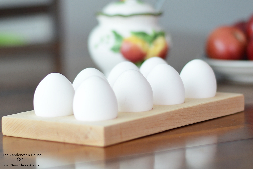 How to make a farmhouse style egg holder from solid maple