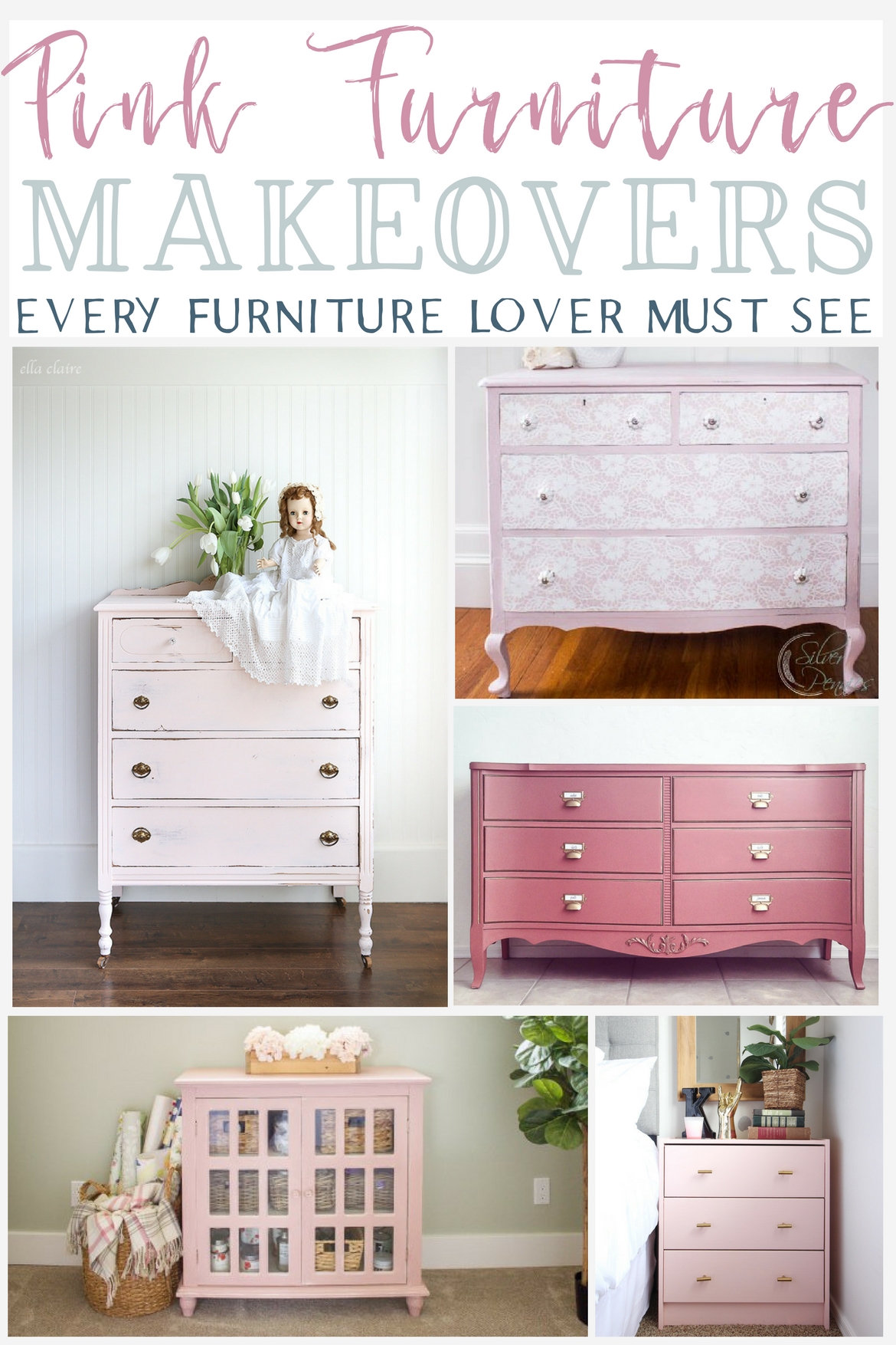 10 Pink Furniture Makeovers Every Furniture Lover Must See The