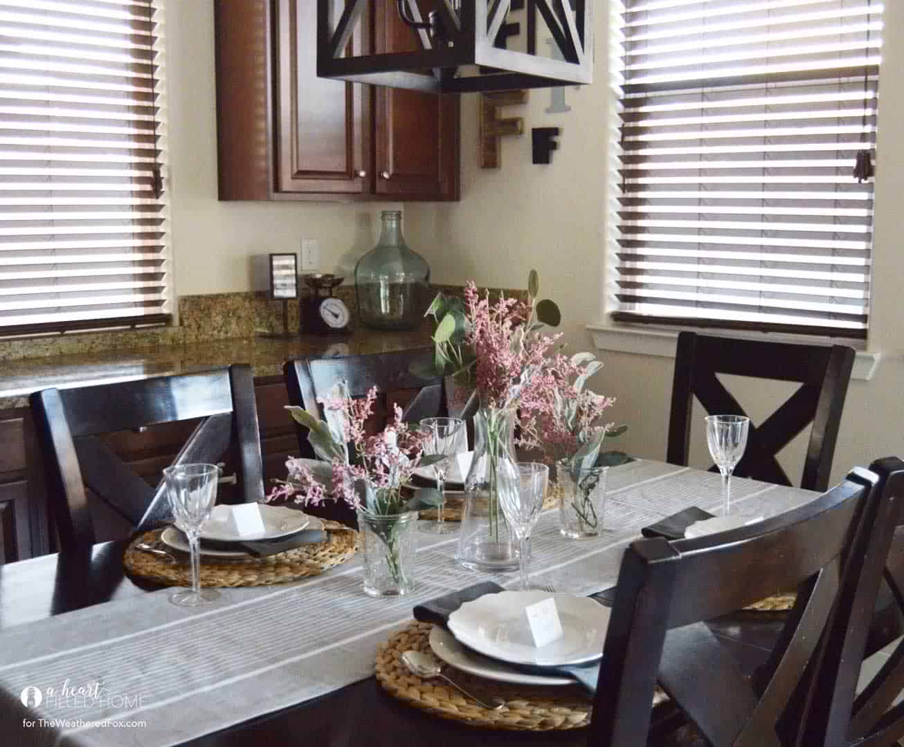 Spring Tablescape with free printable place cards!