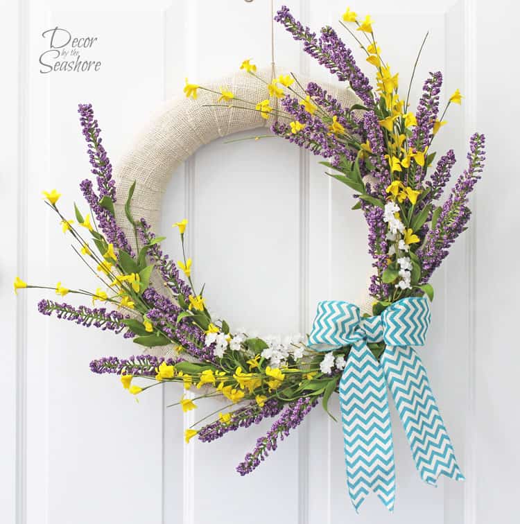 Brighten up your home with a DIY spring wreath for your front door! I’ve gathered some beautiful farmhouse style wreath ideas that are easy DIY spring crafts you’ll be sure to love! 