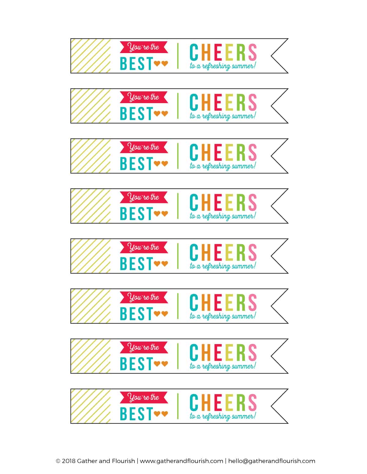 Teacher Appreciation Gift with FREE printable gift tags! End of the school year teacher gift idea! Free printable gift tag! 