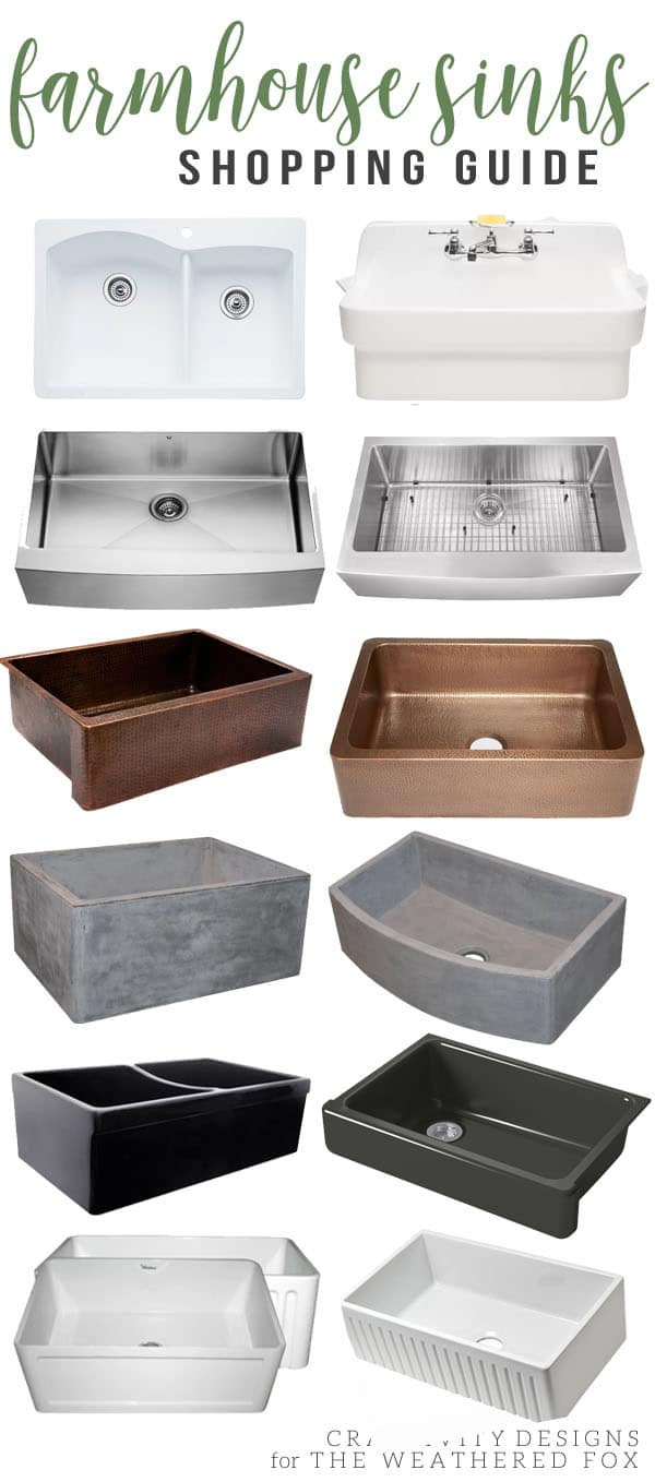 Farmhouse Sinks Shopping Guide, Find the Perfect Farmhouse Sink for your Kitchen, Apron Sink